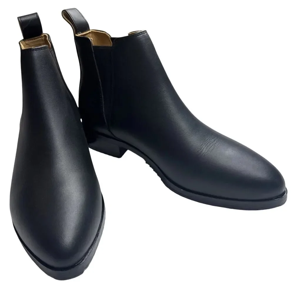 Nisolo‎ Eva Everyday Chelsea Boot Women’s Size 6.5 Black Slip-On Ankle Boot NIB